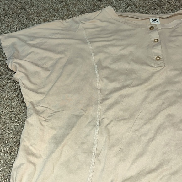 NEW Women’s Soft Henley Short Sleeve 1XL - Picture 2 of 7